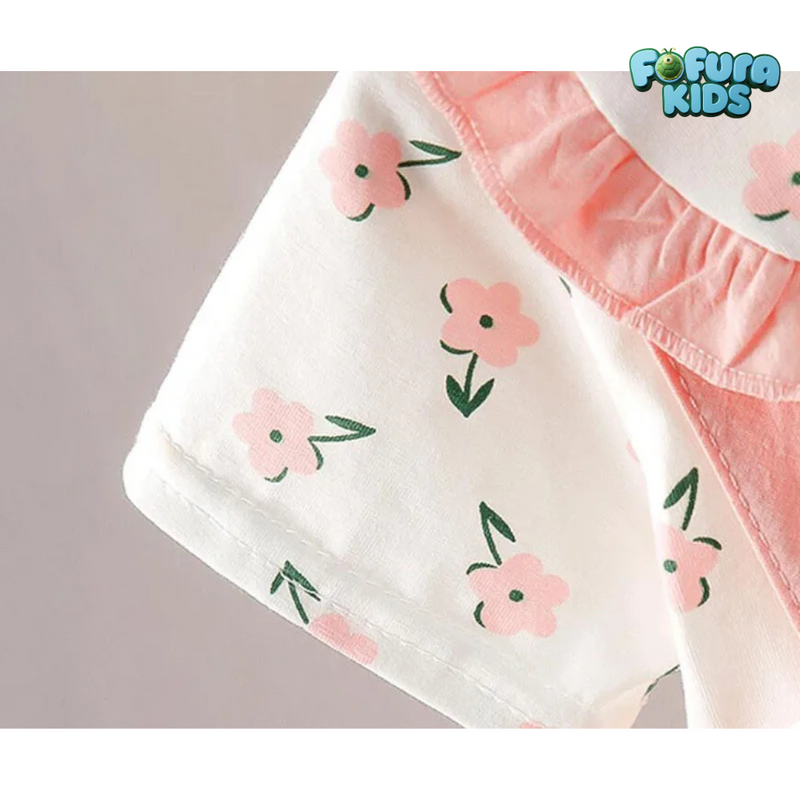 Conjunto vestido florido - Fofura Kids