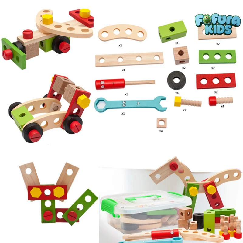 Kit de ferramentas Montessori - Fofura Kids