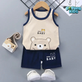 Kit verão casual - Camiseta Regata + Short - Fofura Kids